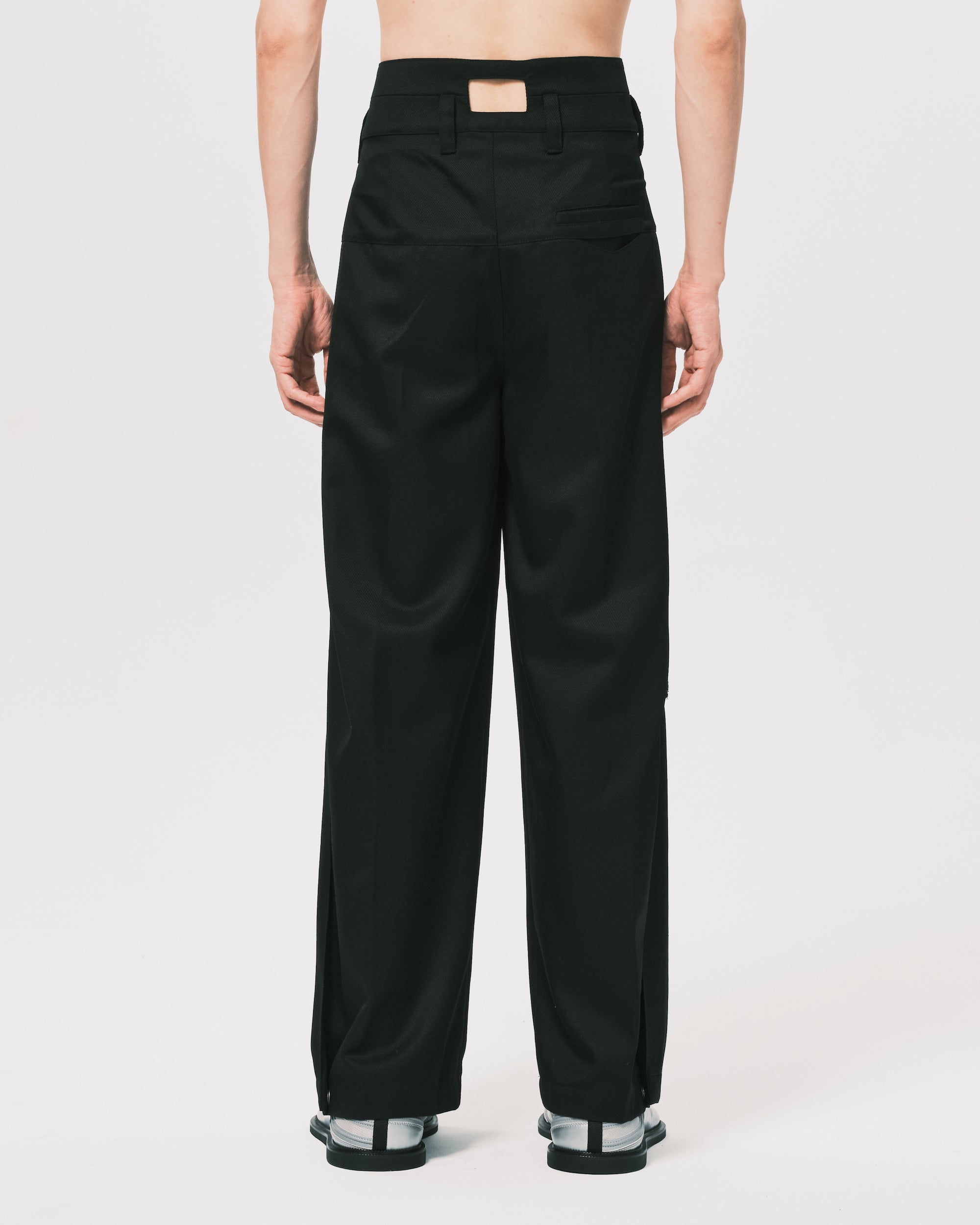 Intertwined Belt Tailored Carved Trousers