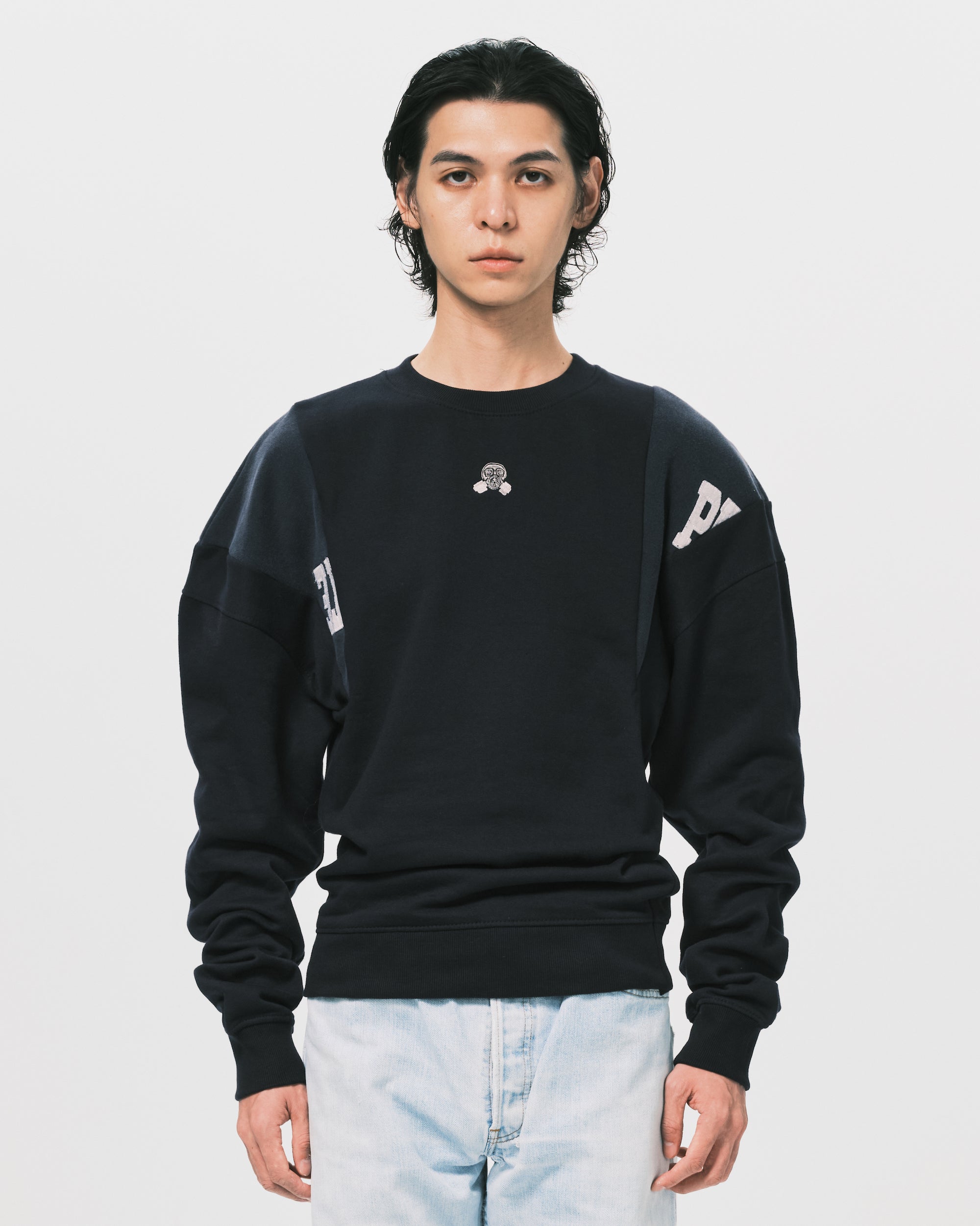 Cut Up Shoulders Crewneck