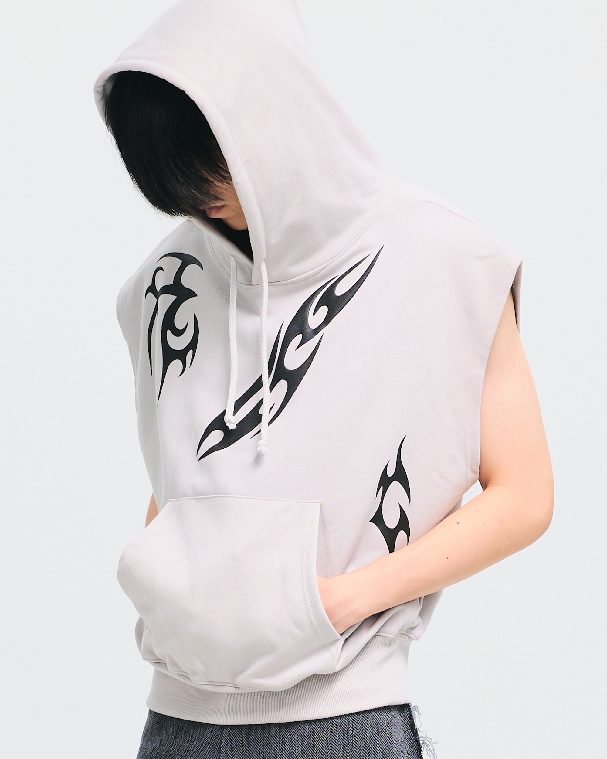 NUL1.ORG / (nu-14) Road Sign Vector Hoodie Vest - Road Sign