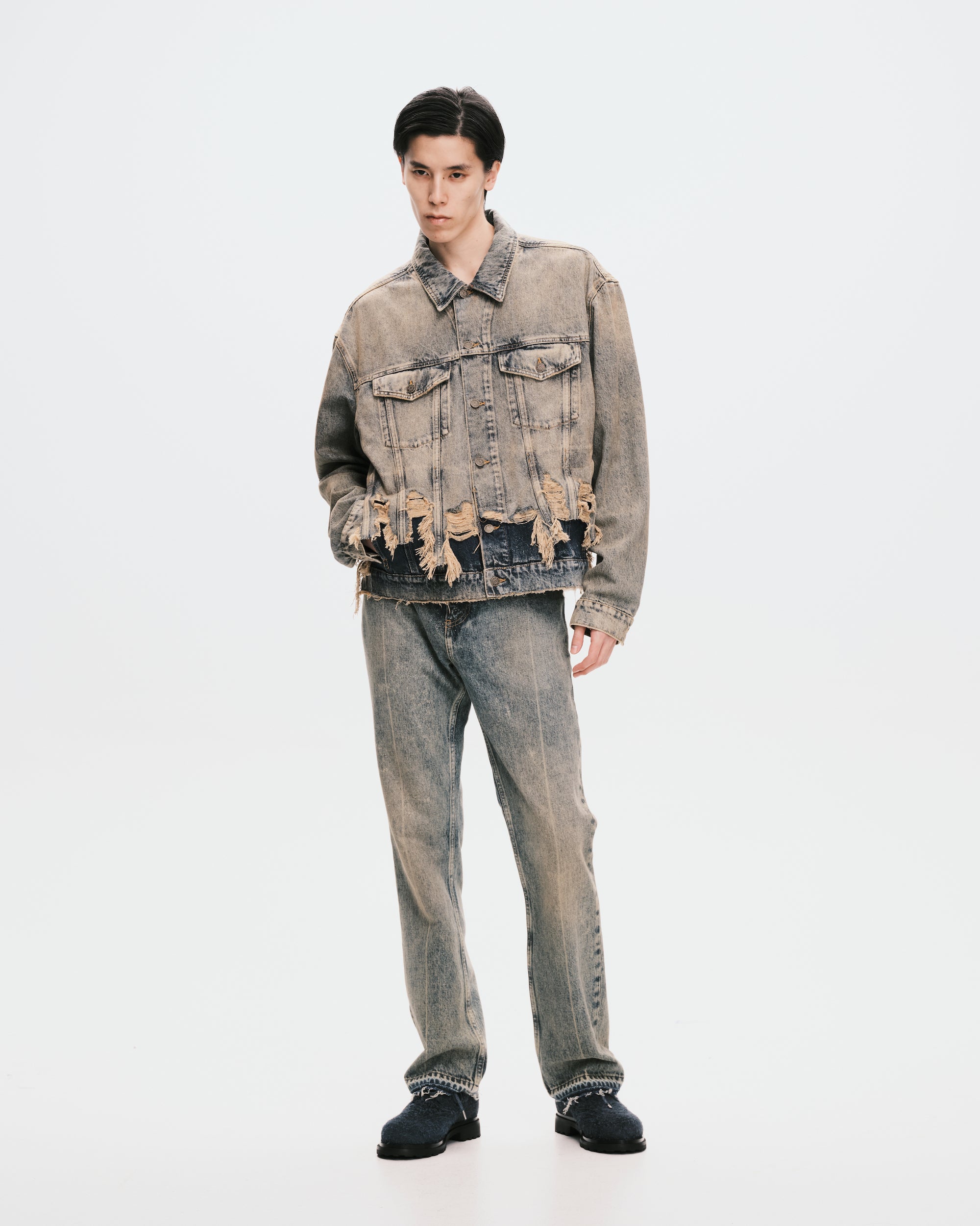 Gusa Distressed Denim Jacket