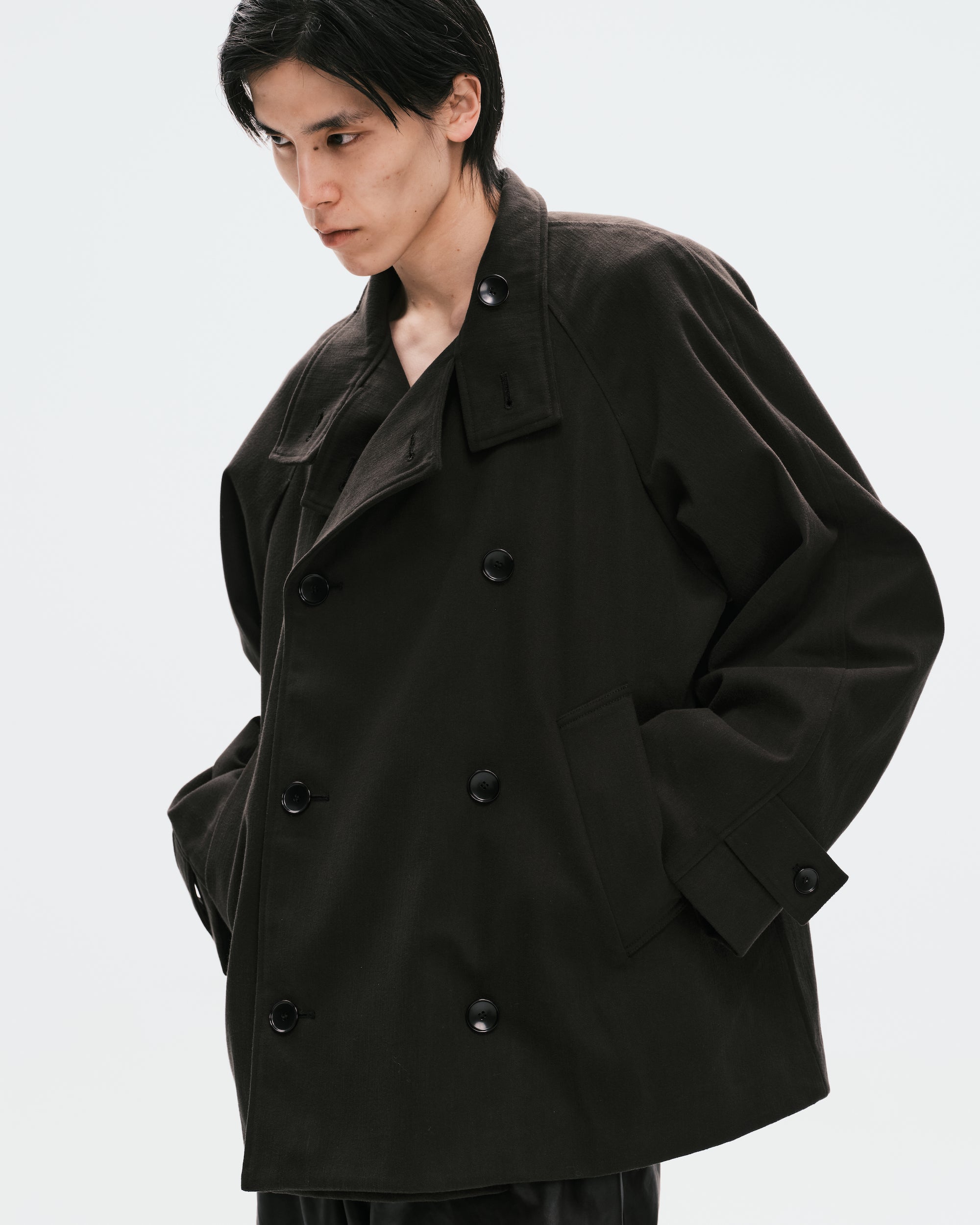 High-neck Short Coat