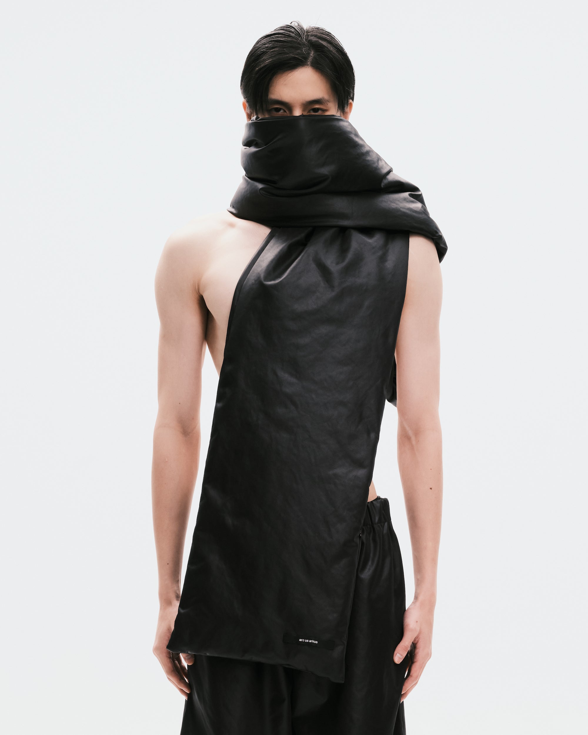 Leather-like Padded Scarf