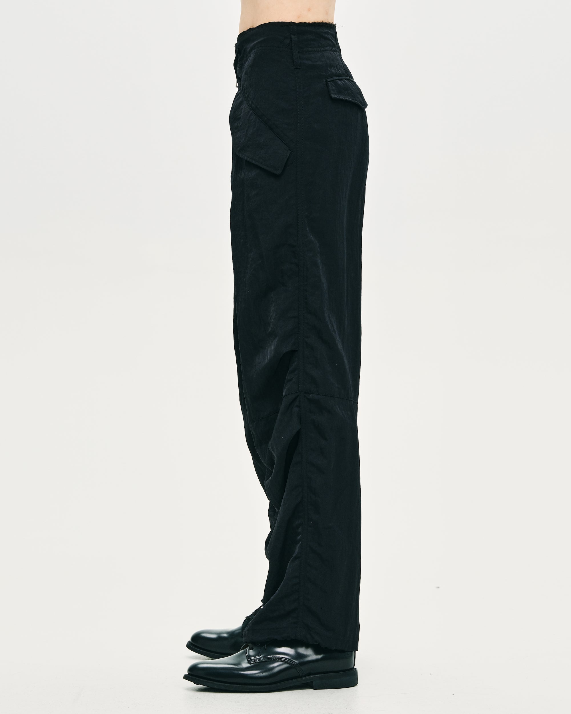BED J.W. FORD / Nylon Flight Pants/ボトム/1/ナイロン/BLK/タグ付/24AW-B-PT10 BED j.w. FORD / Nylon Flight Pants - Road Sign