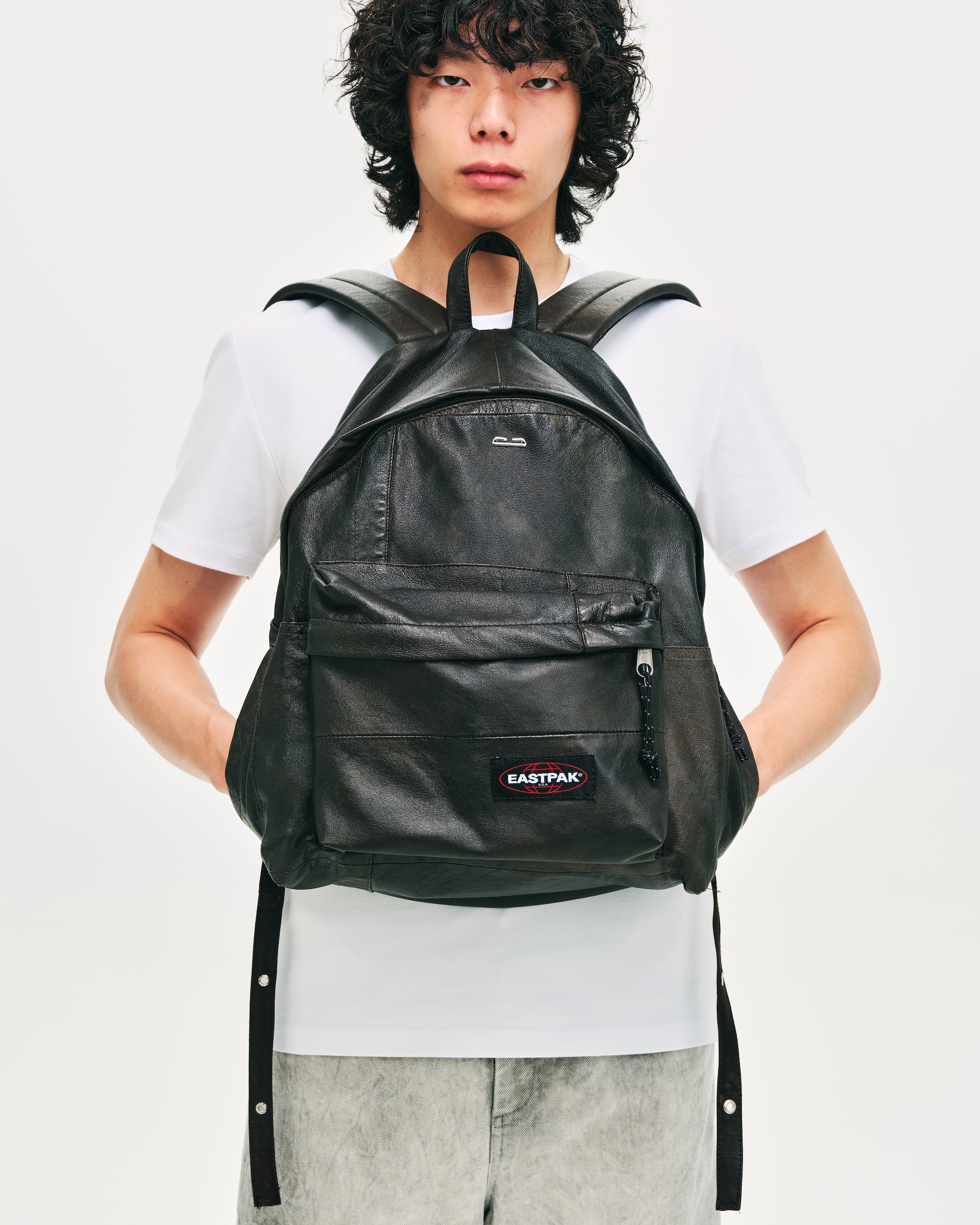 Eastpak X SF1OG Leather Backpack