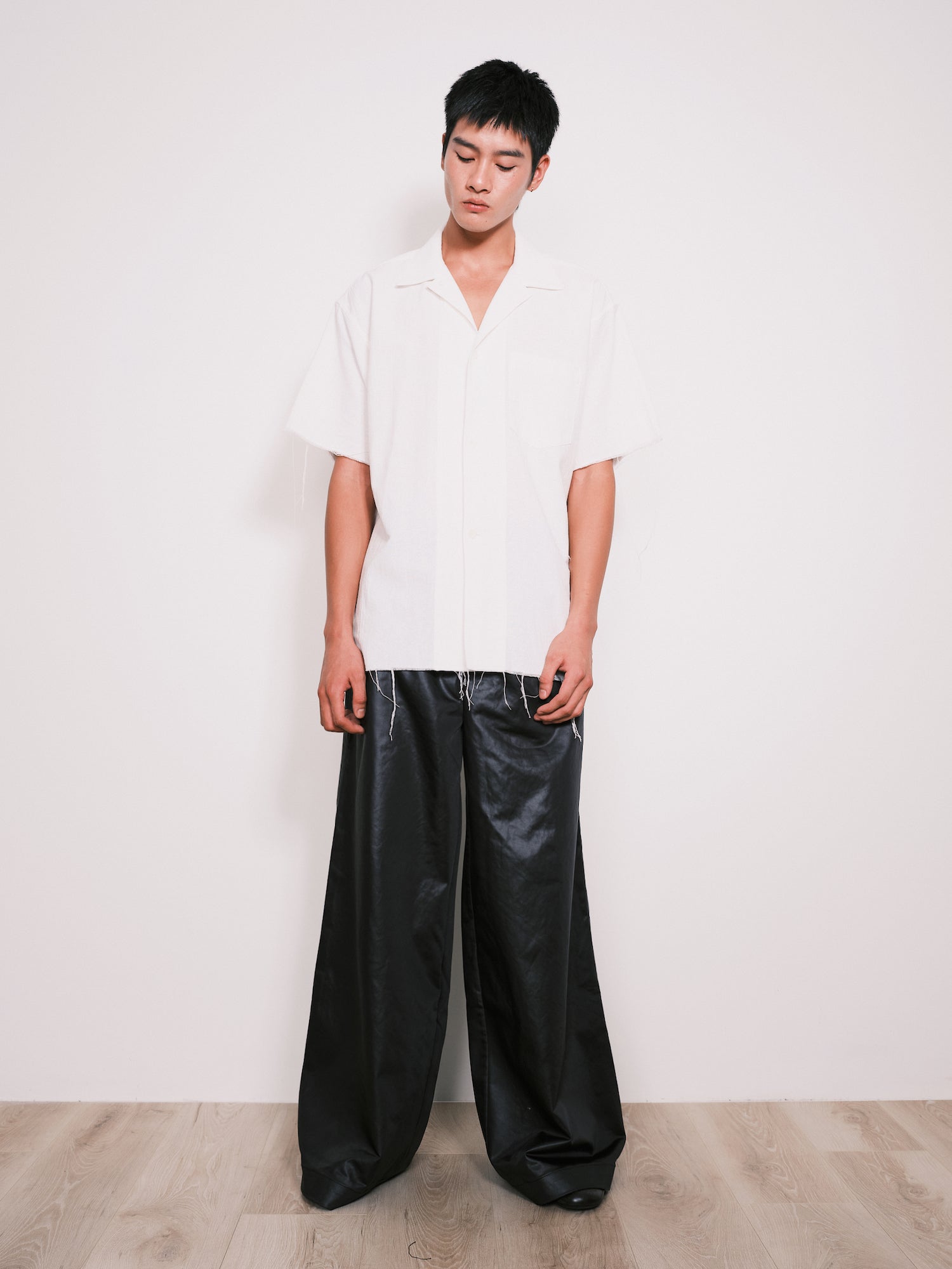 Cotton Raw Edge S/S Shirt