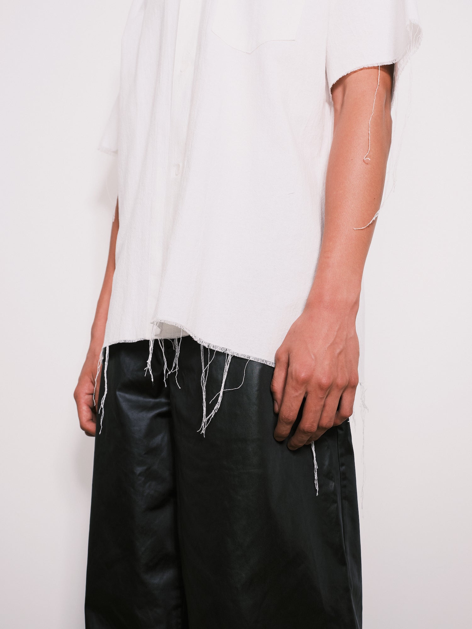 Cotton Raw Edge S/S Shirt