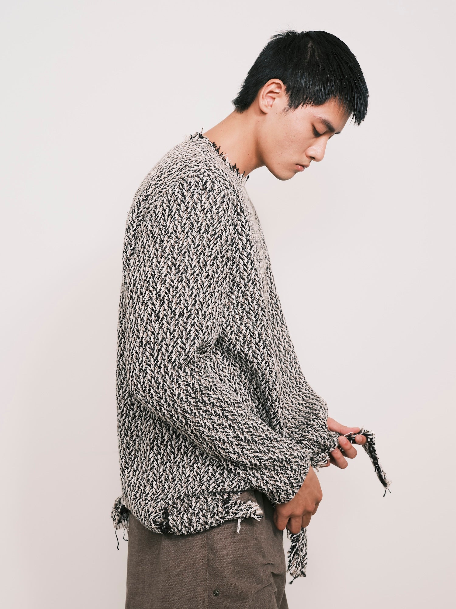 Self-Tie 編織毛衣