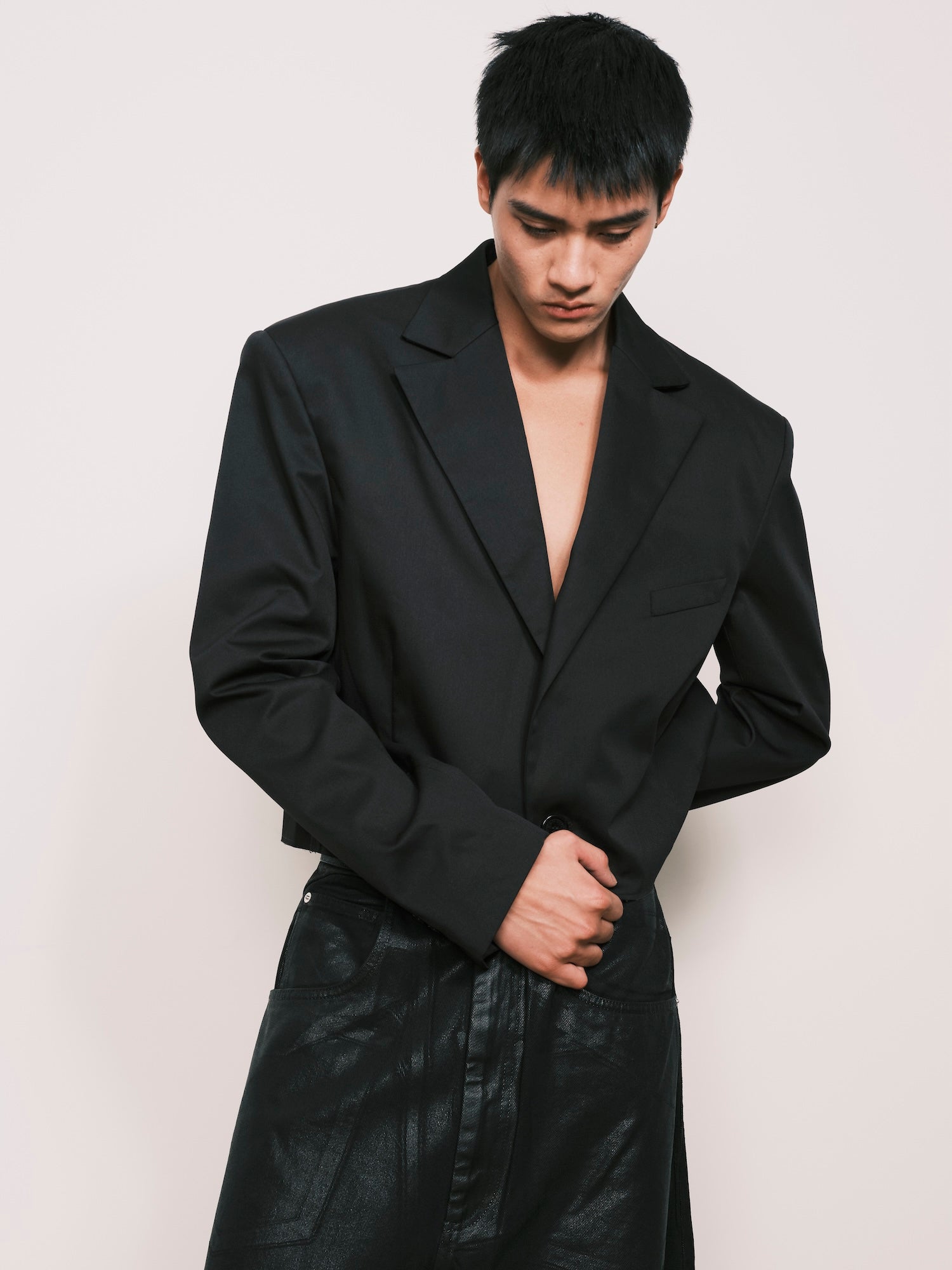開衩西裝外套