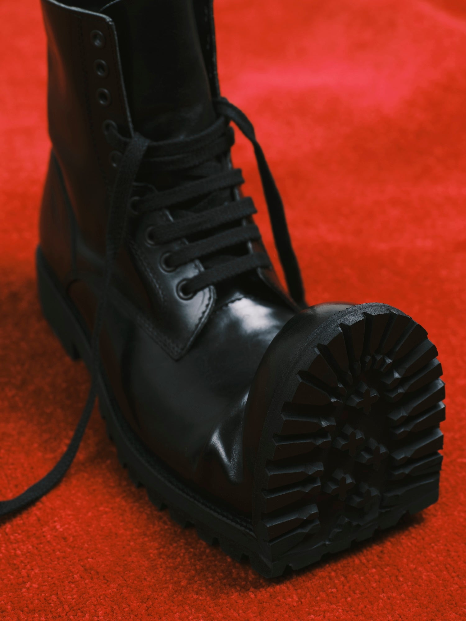 Crushed-Toe Combat Boots