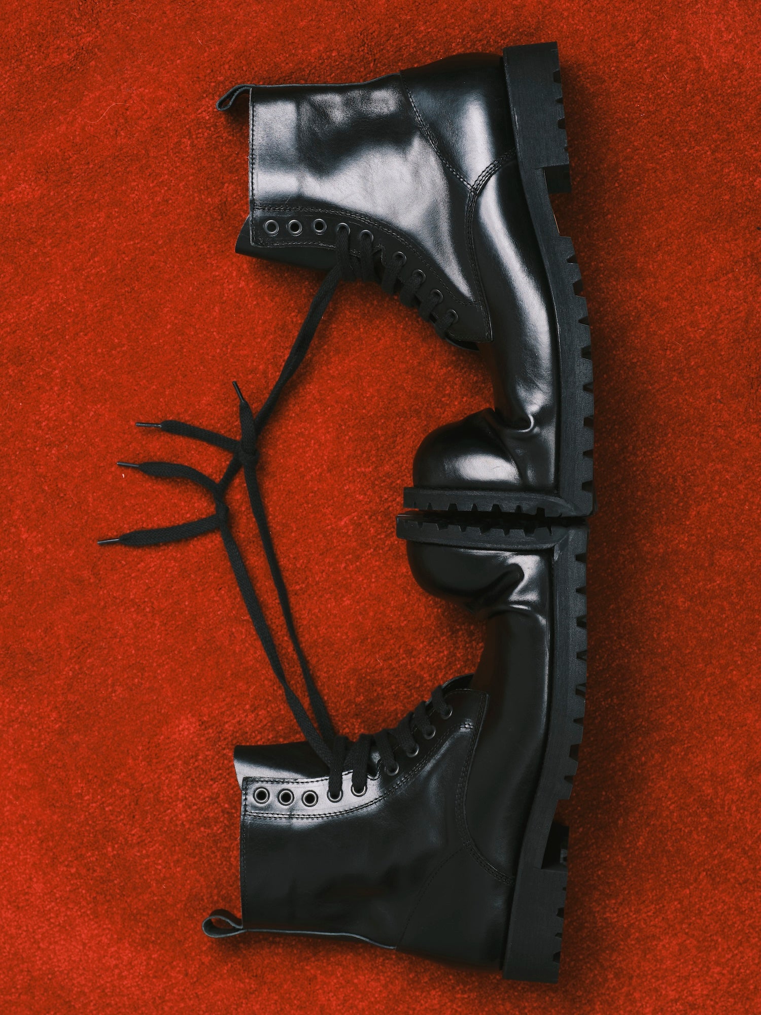 Crushed-Toe Combat Boots