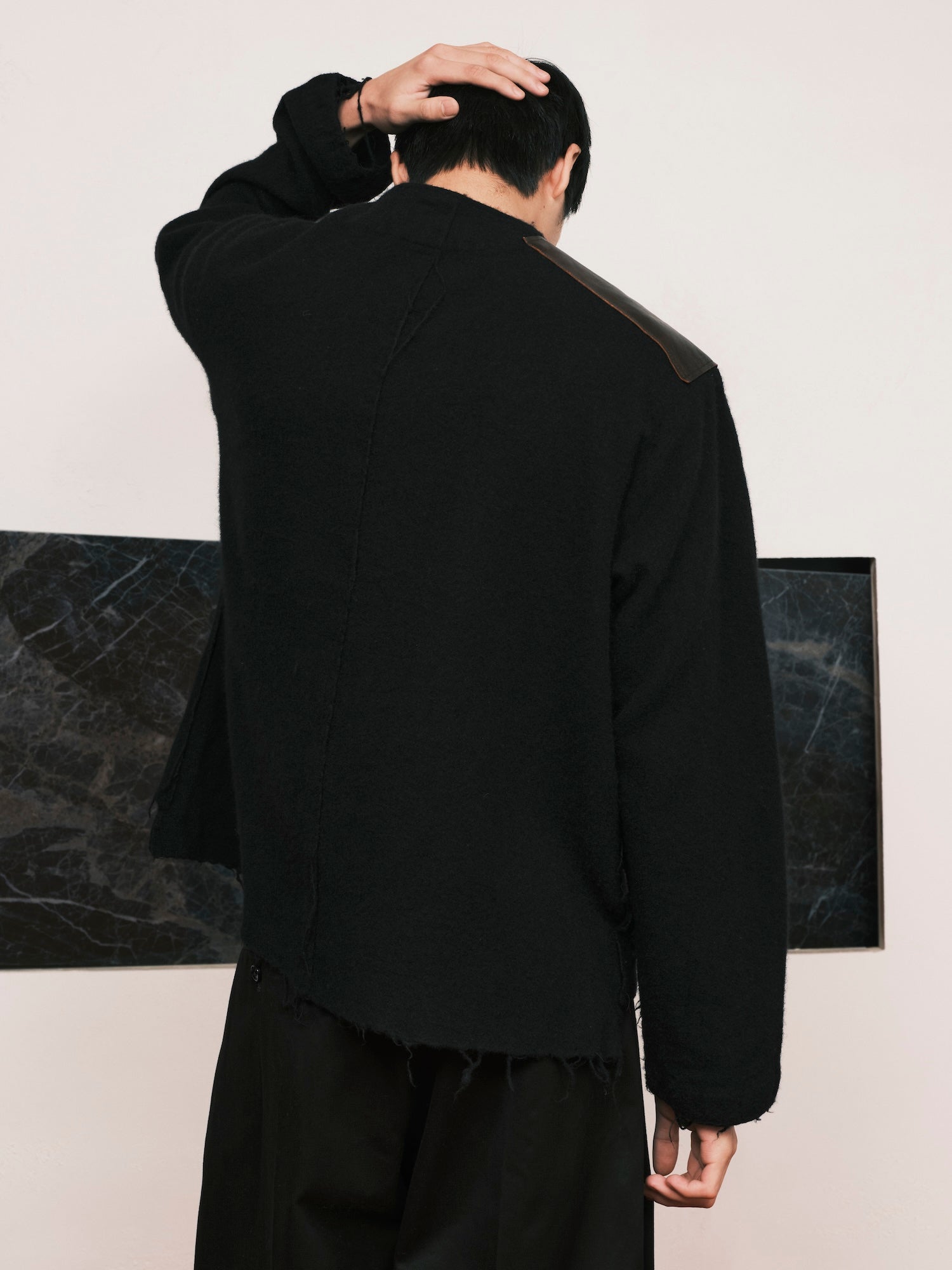 KHOKI / Asymmetric Jacket - Road Sign