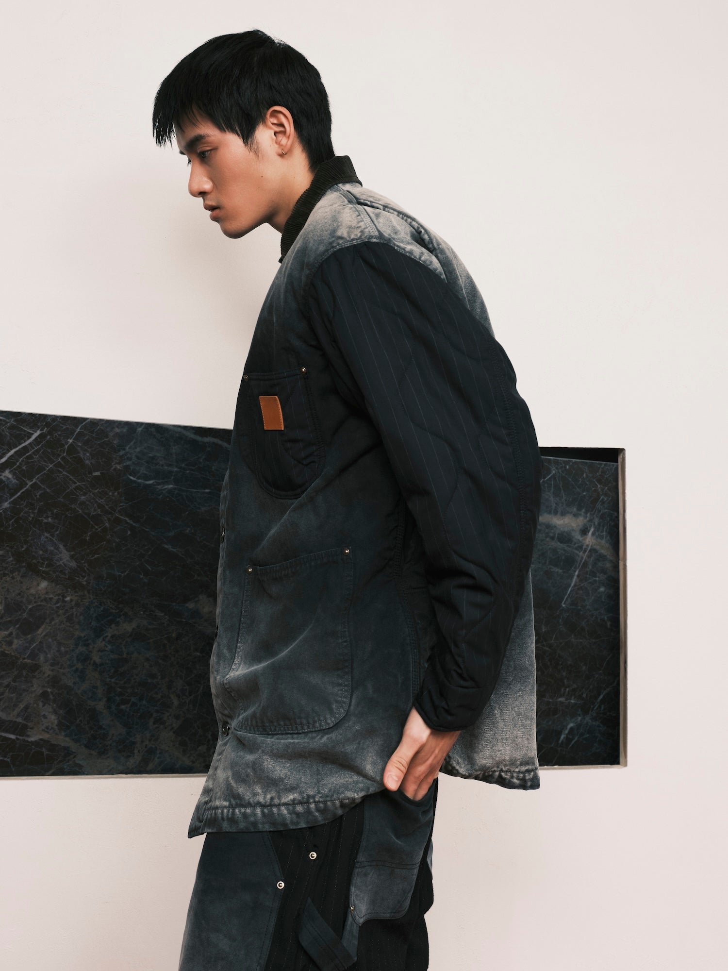 Vintage-Effect Work Coat