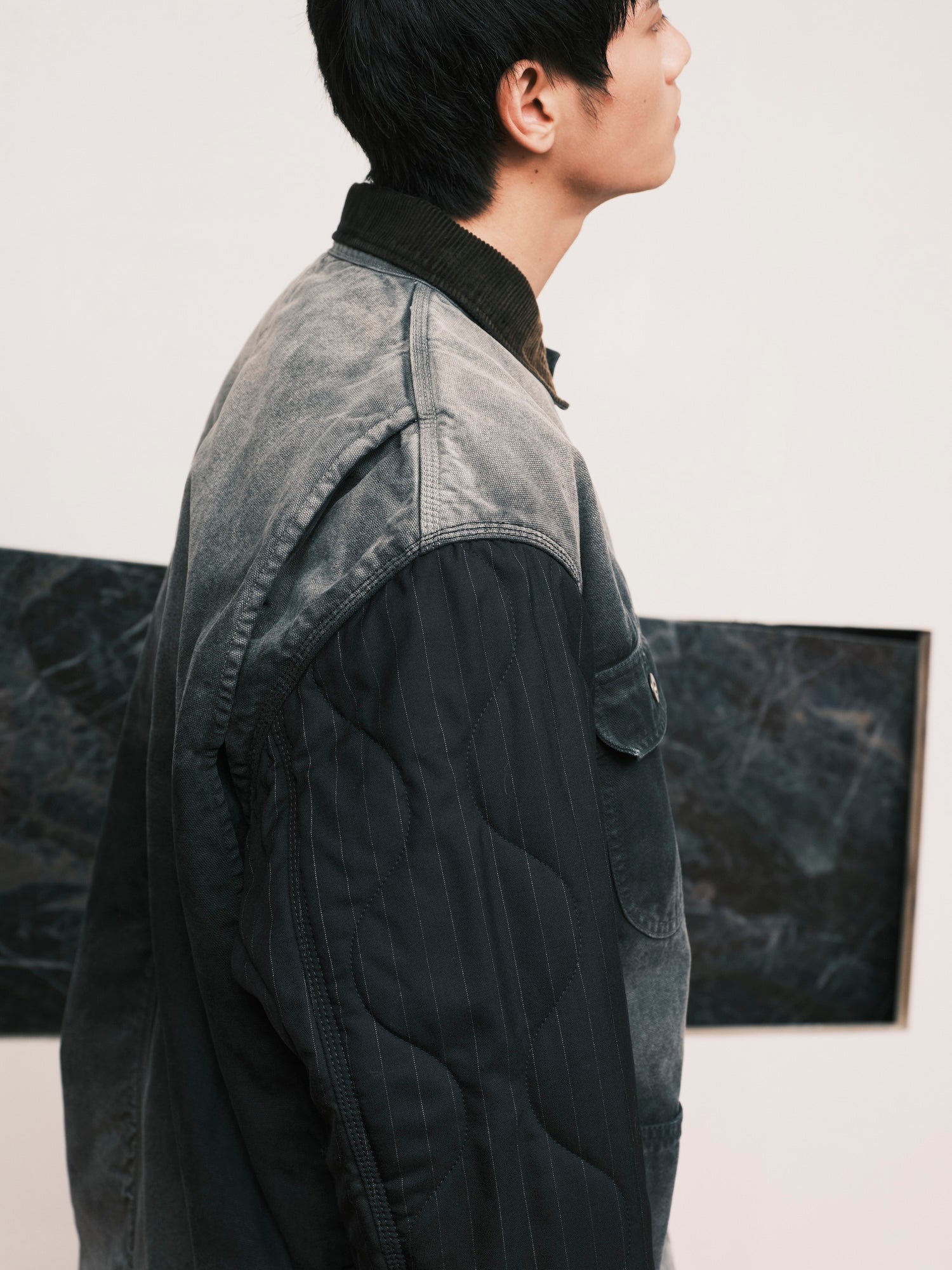 Vintage-Effect Work Coat