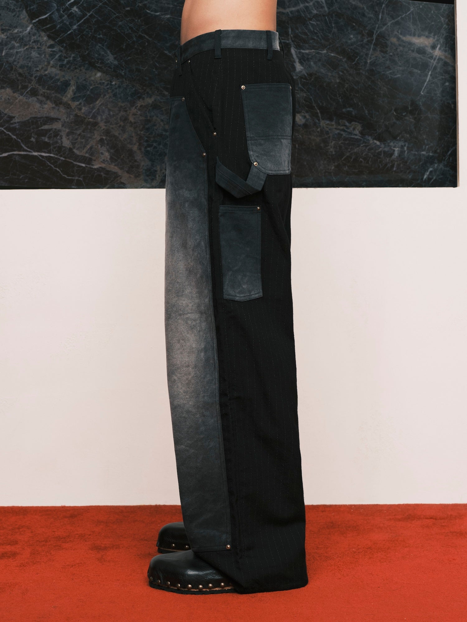 Vintage-Effect Work Pants