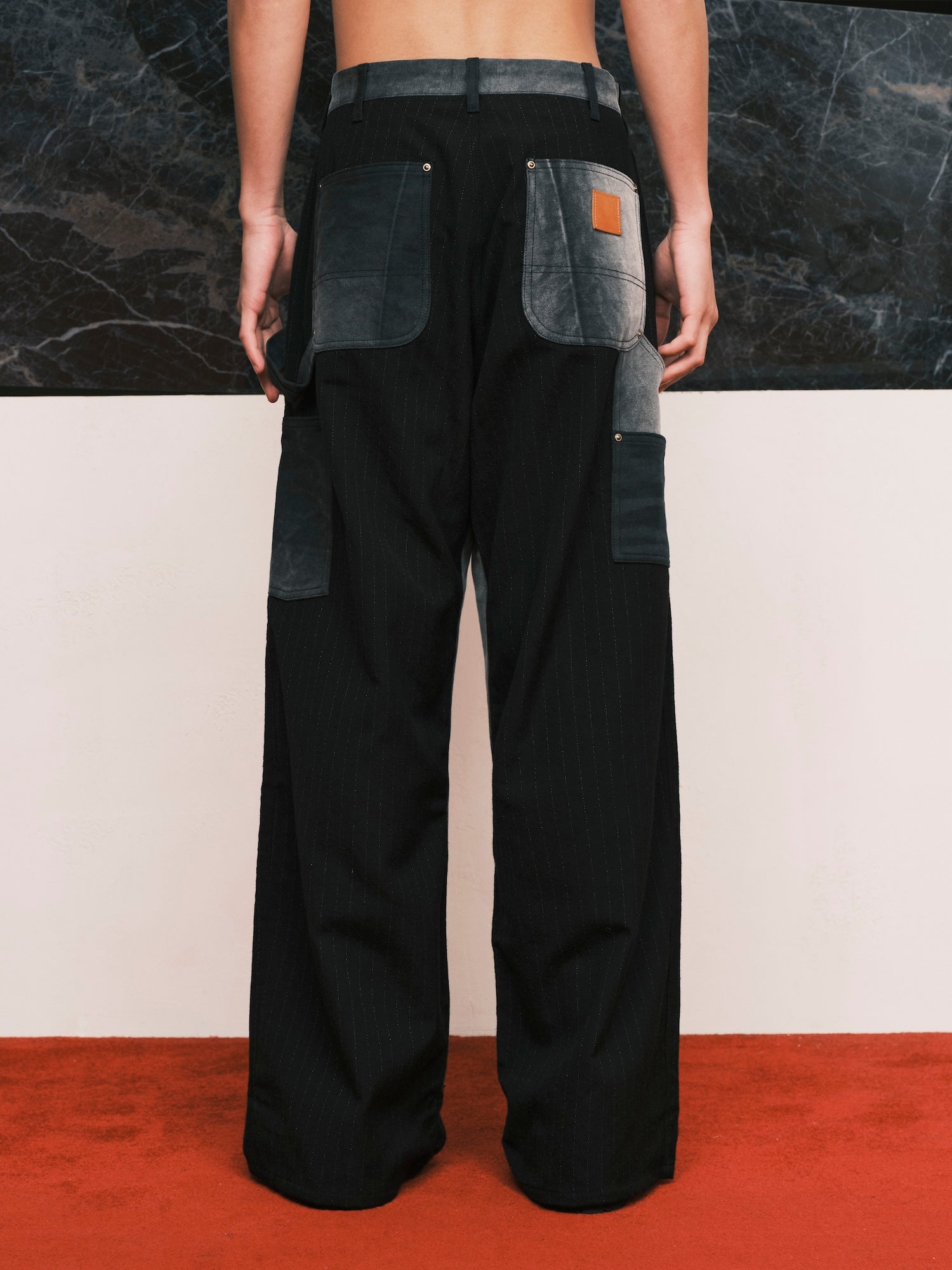 Vintage-Effect Work Pants