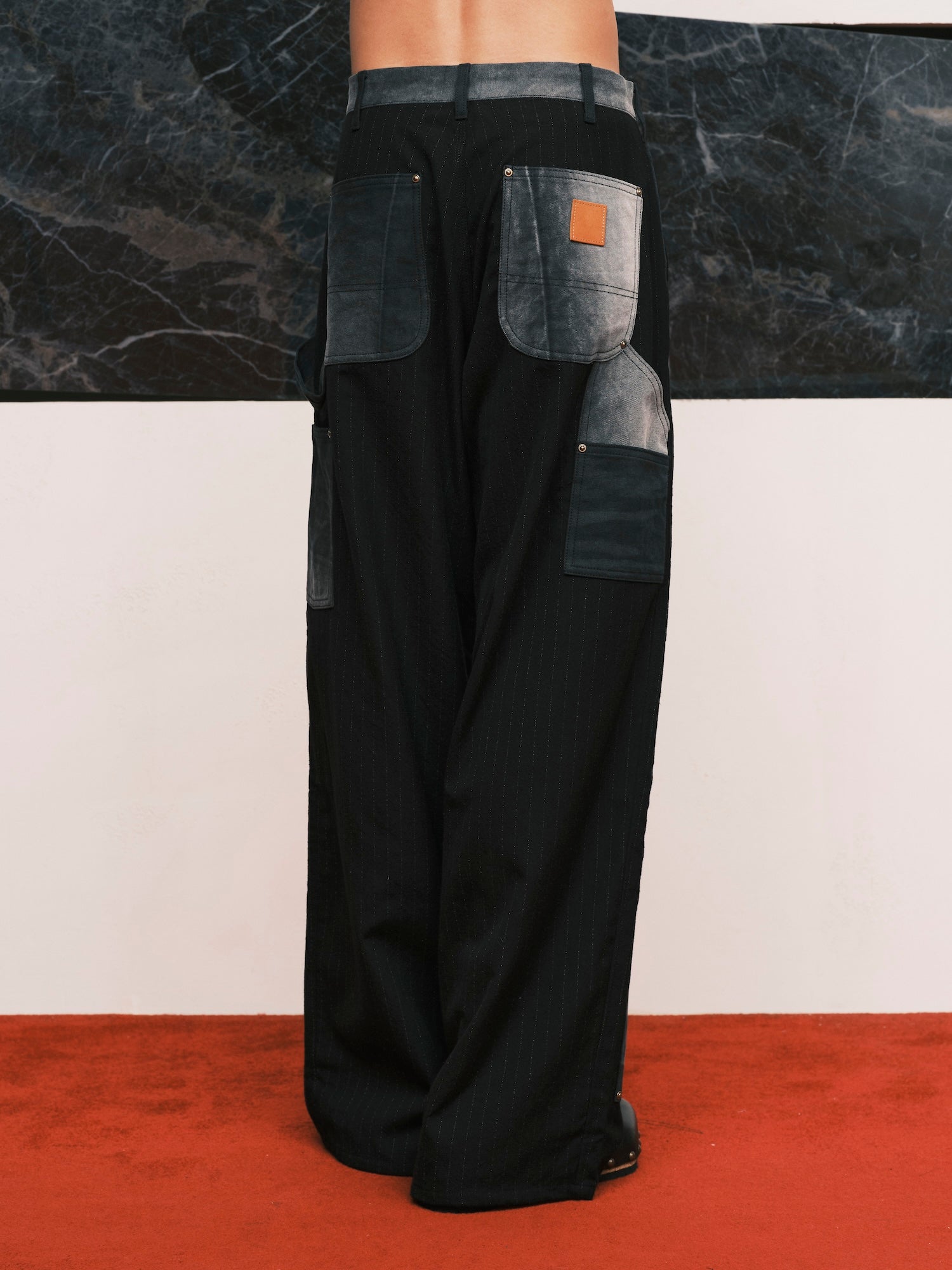 Vintage-Effect Work Pants