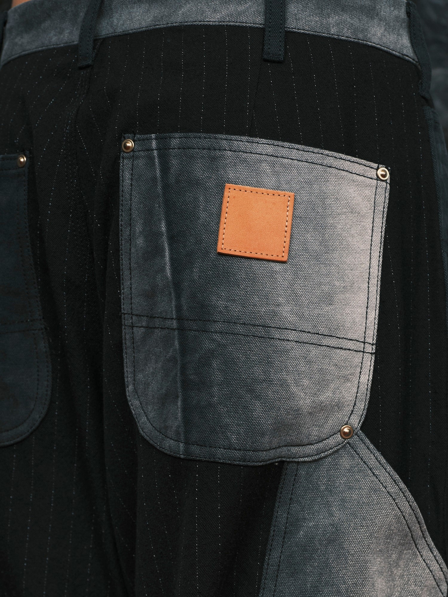 Vintage-Effect Work Pants