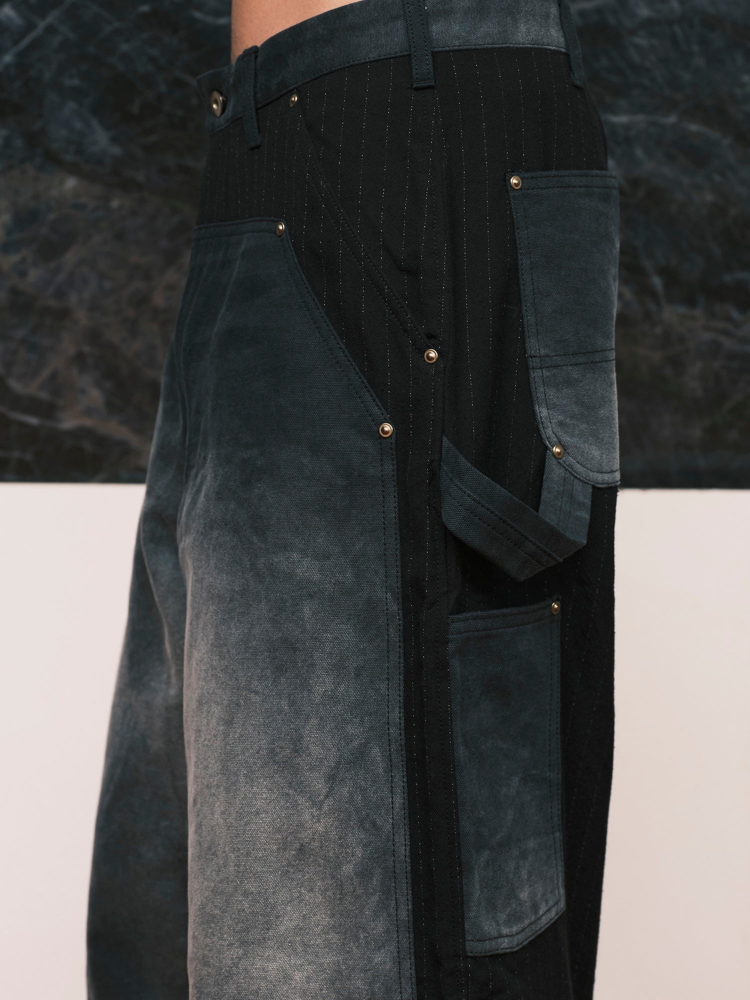 Vintage-Effect Work Pants