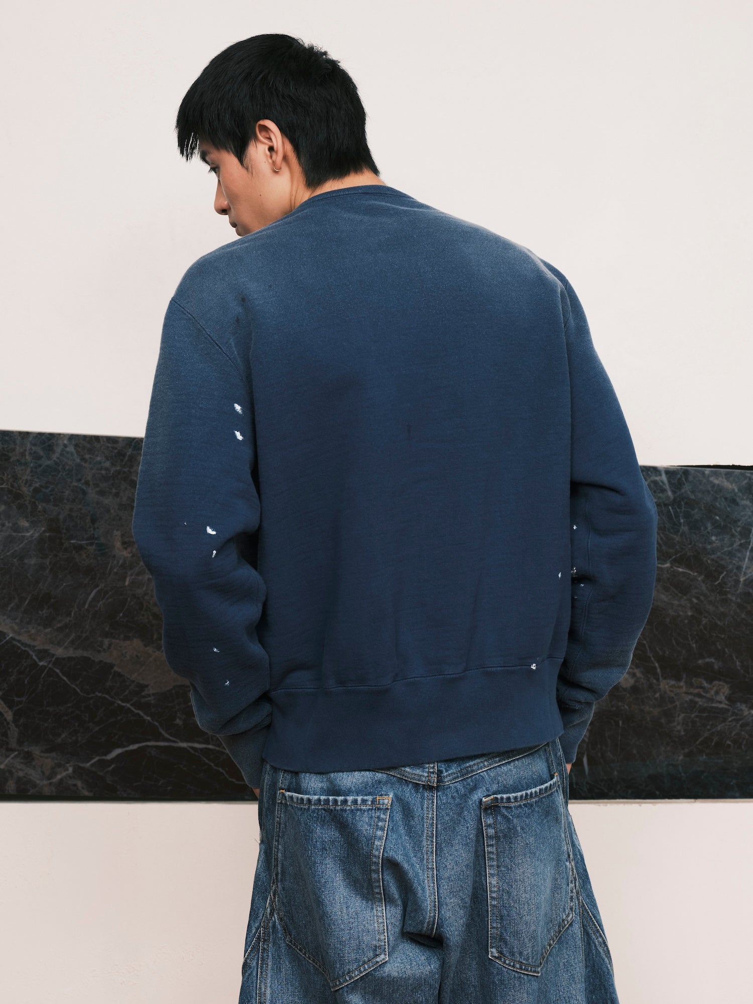 Vintage-effect Sweat Cardigan