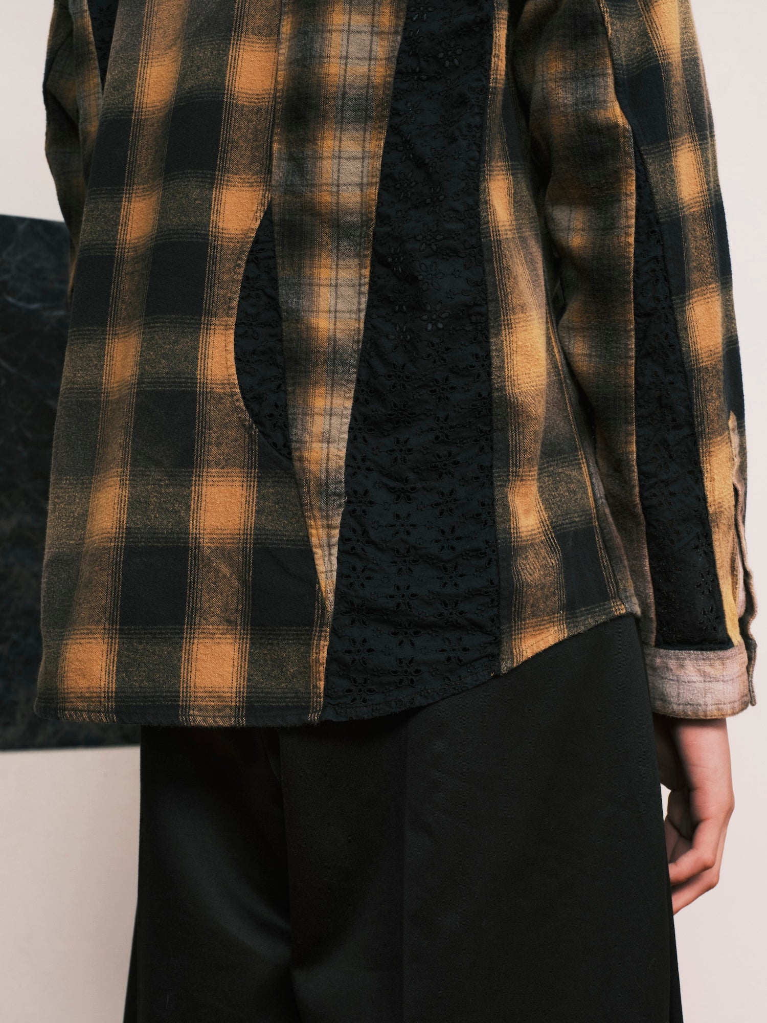 Vintage-Effect Asymmetric Shirt