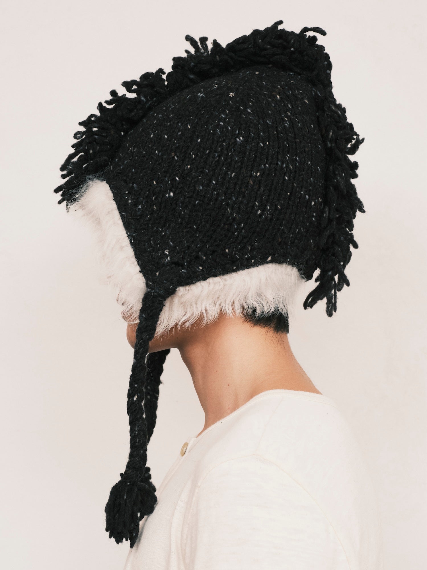 Mohawk Shearling Fur Hat