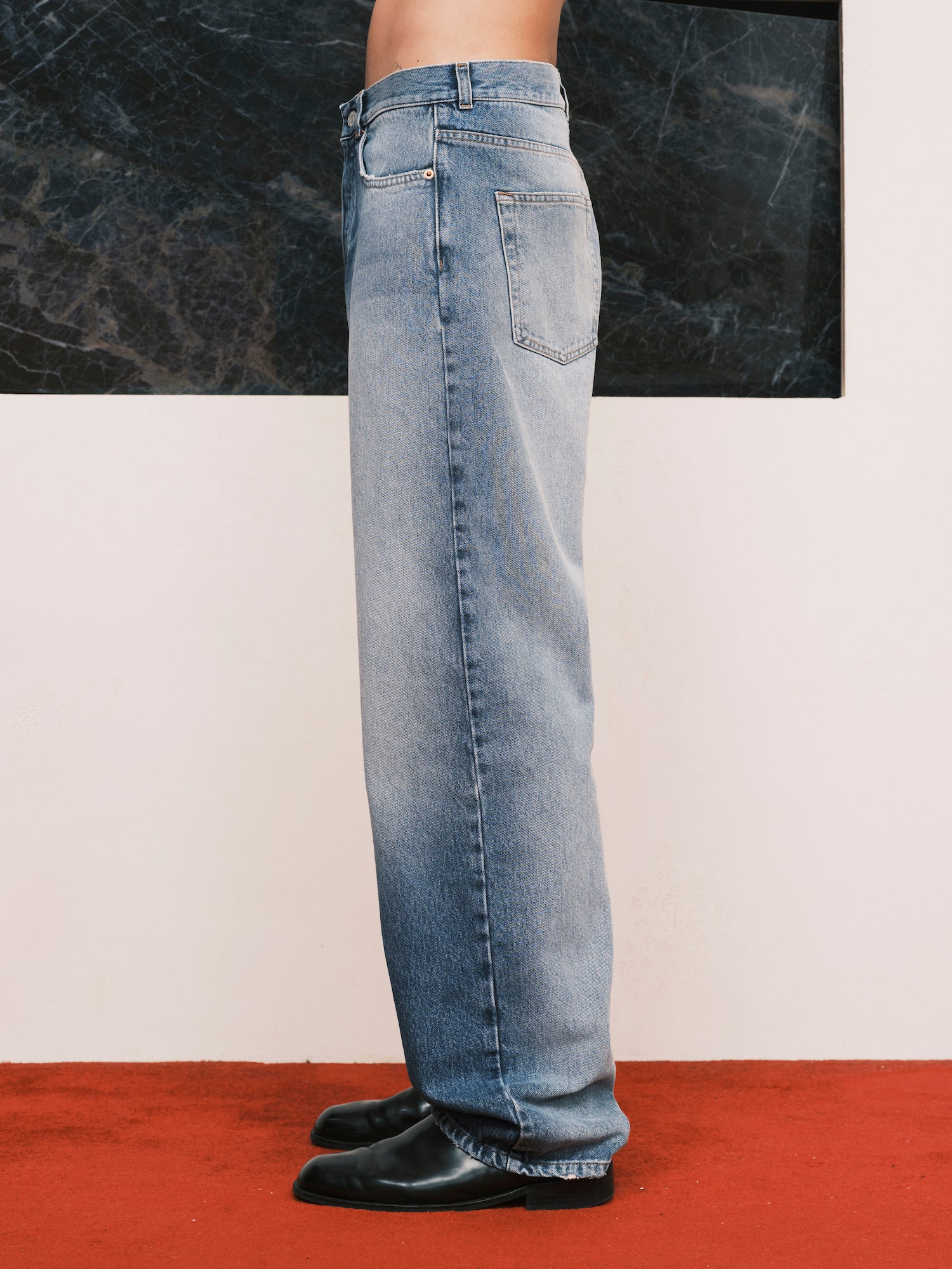 Flattone Denim Pants