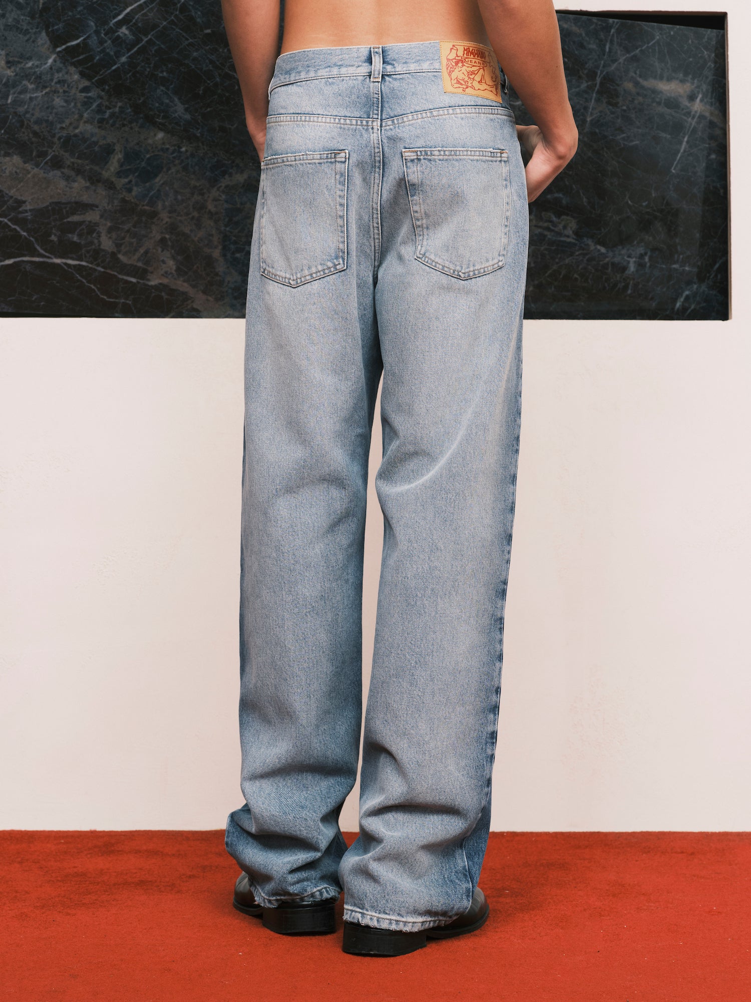 Flattone Denim Pants