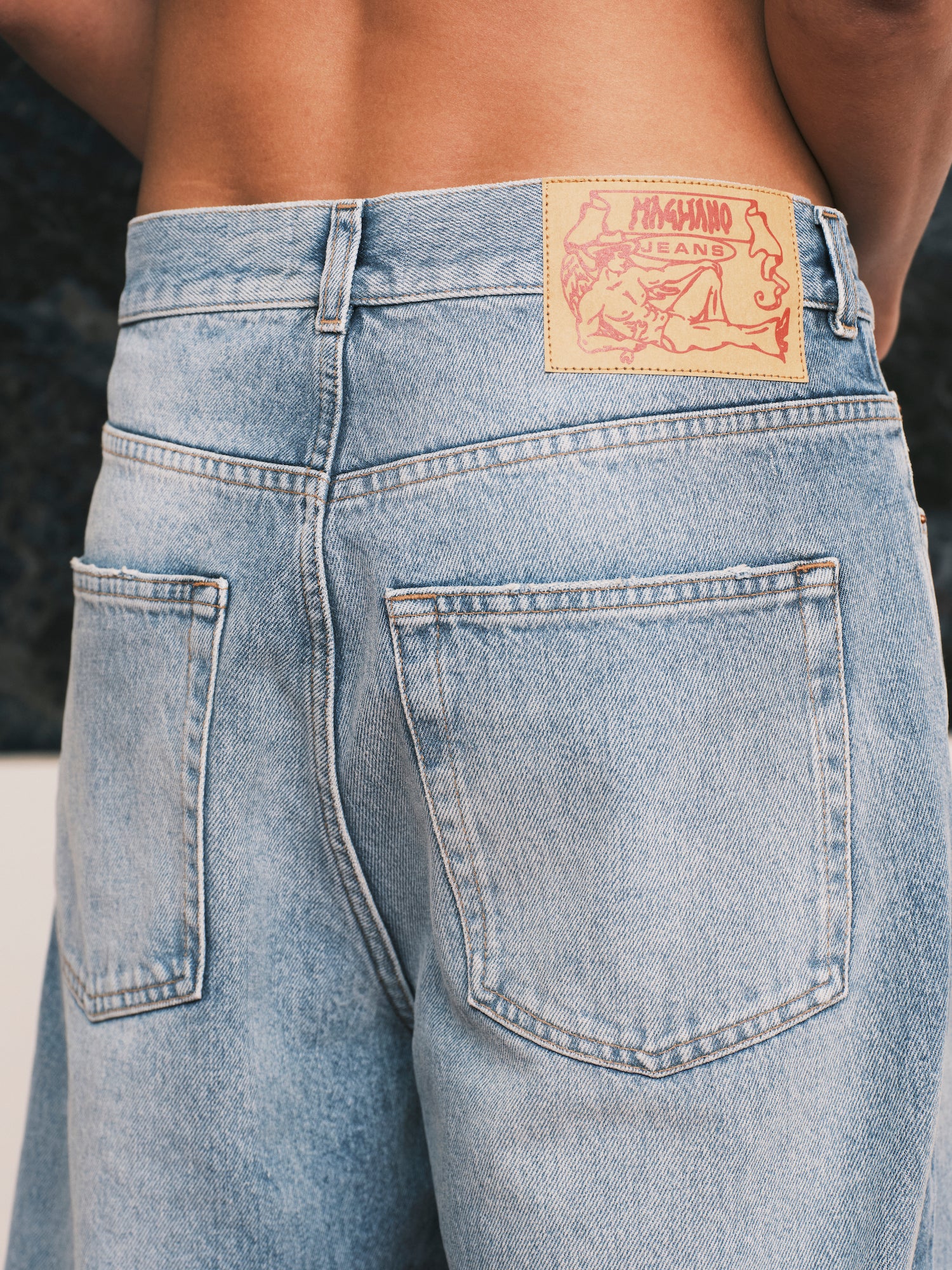 Flattone Denim Pants