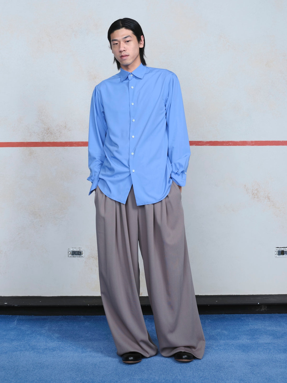 Eight Tuck High West Trousers