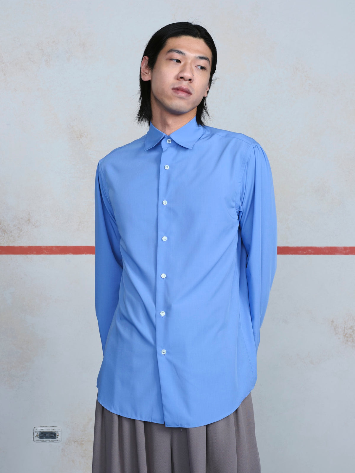 Manica Camicia Rayon Dress Shirt