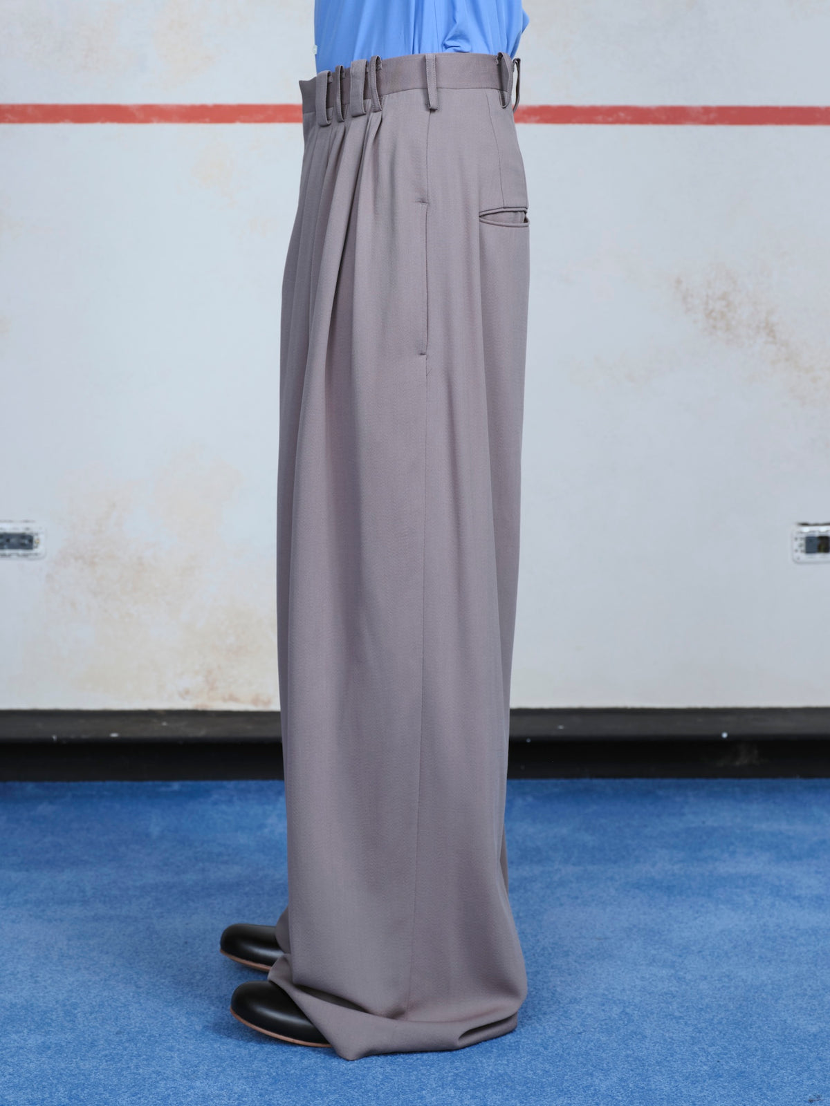 Eight Tuck High West Trousers