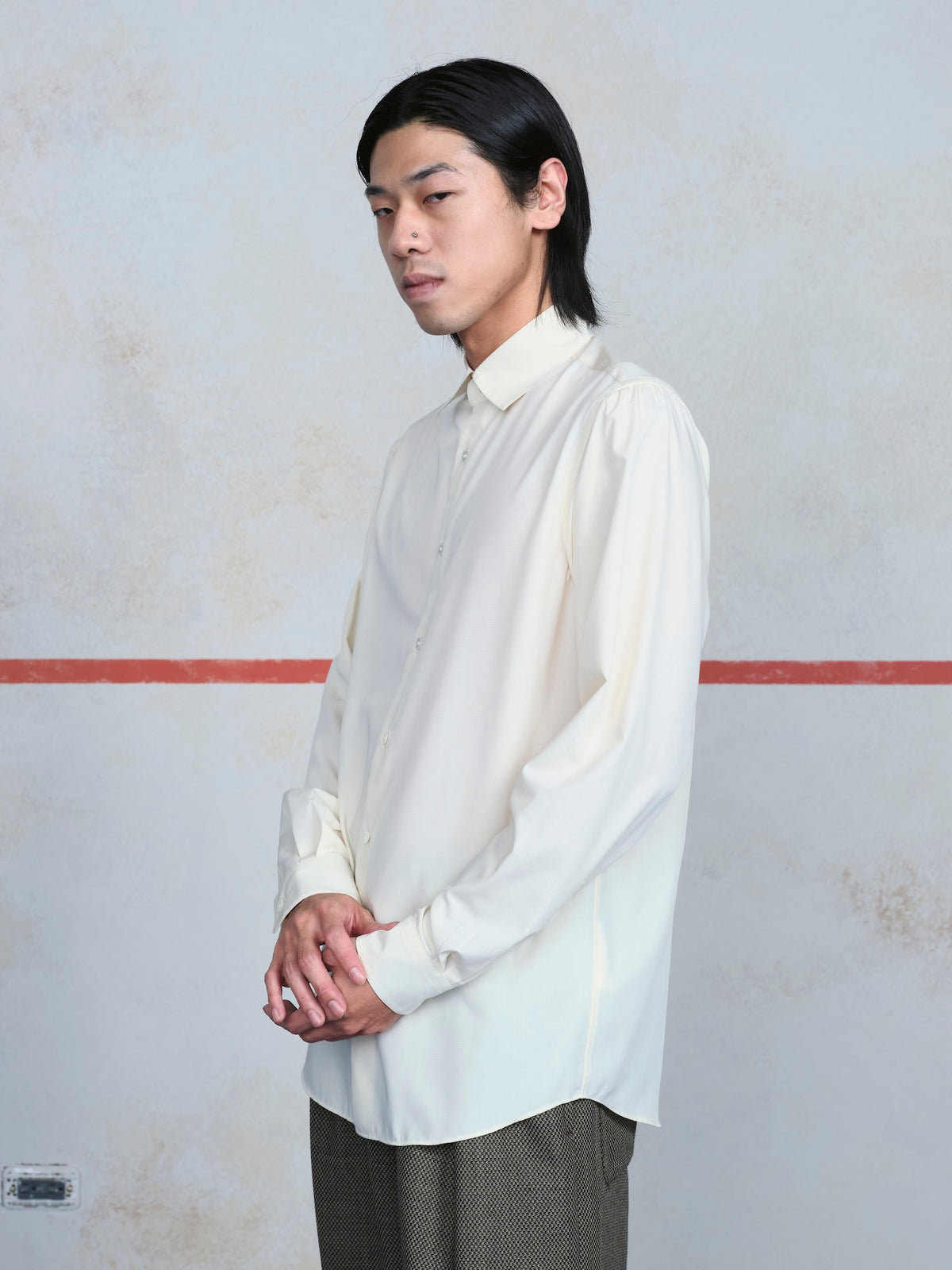 Manica Camicia Rayon Dress Shirt
