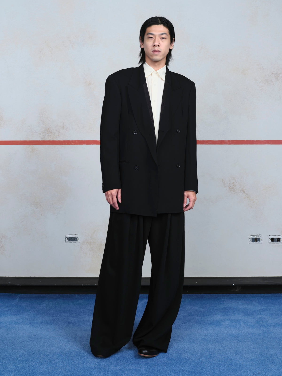 Eight Tuck High West Trousers
