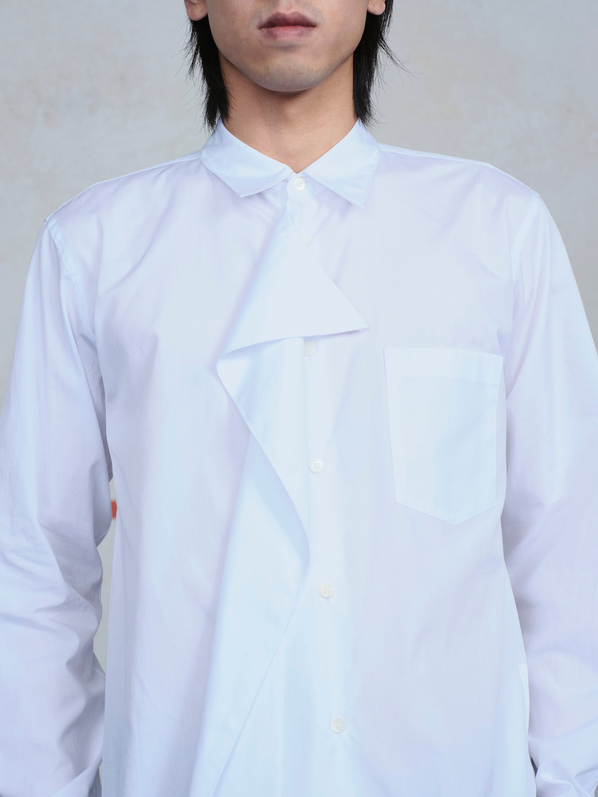 Asymmetric Draped Shirt