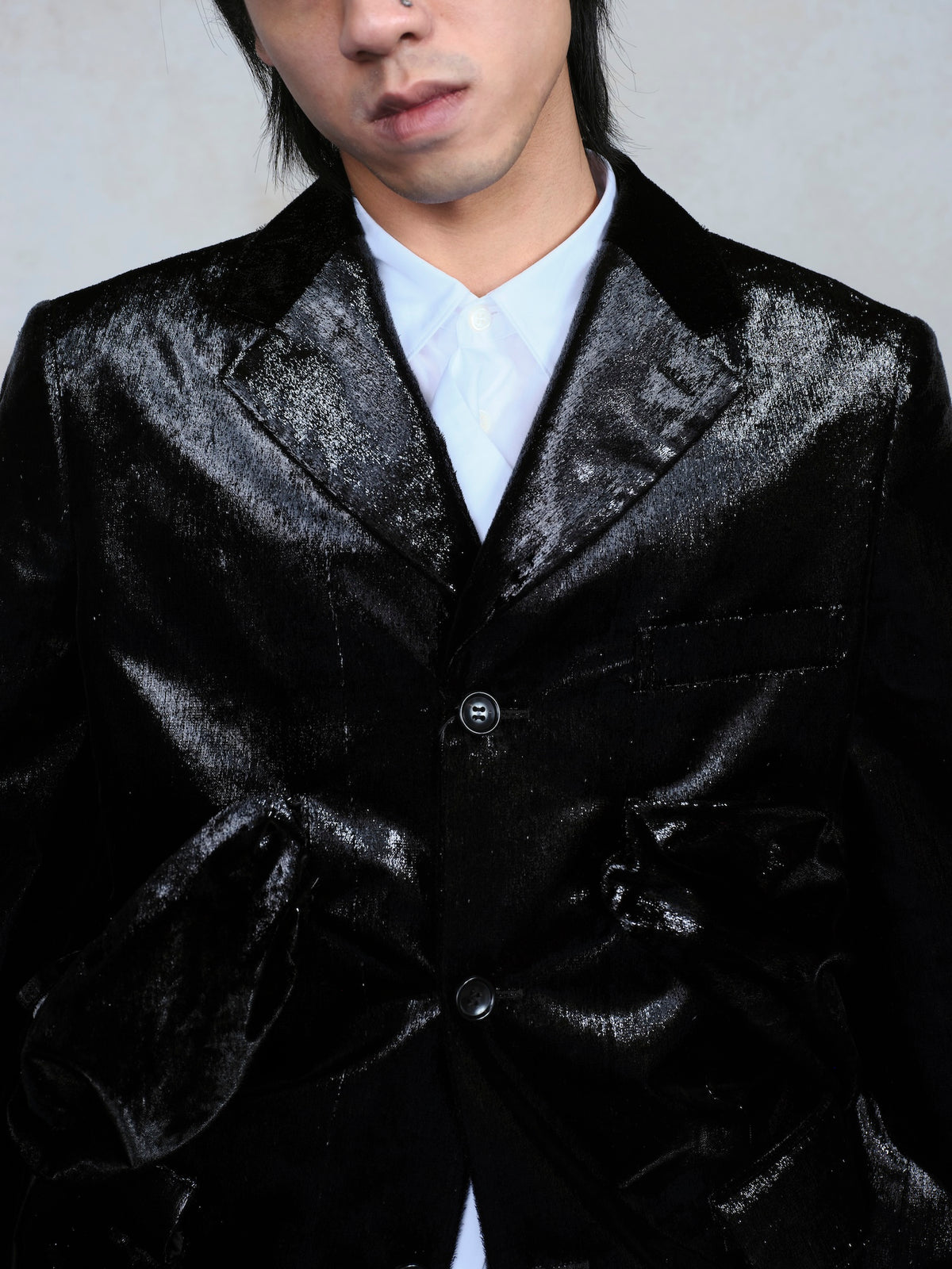 Ruched Blazer