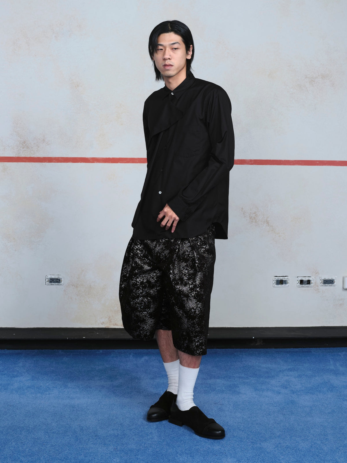Asymmetric Draped Shirt