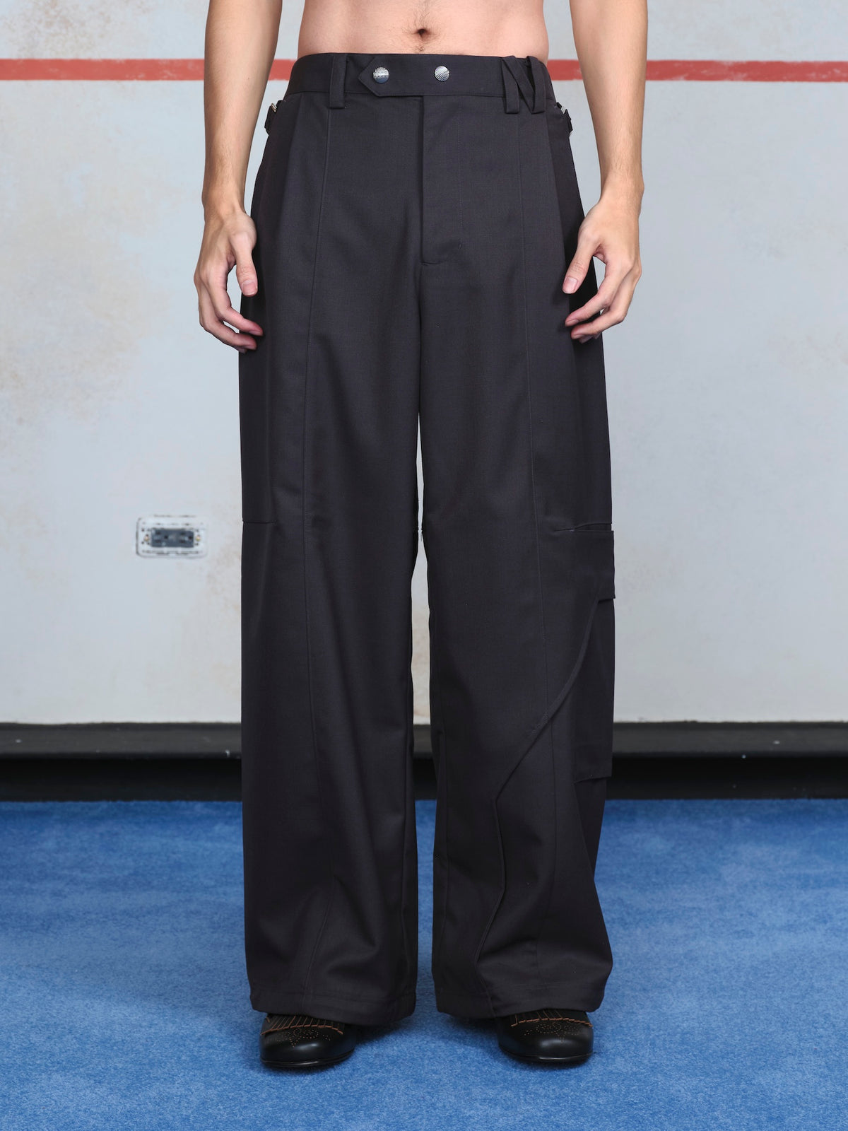 Draped Slide Cargo Pants
