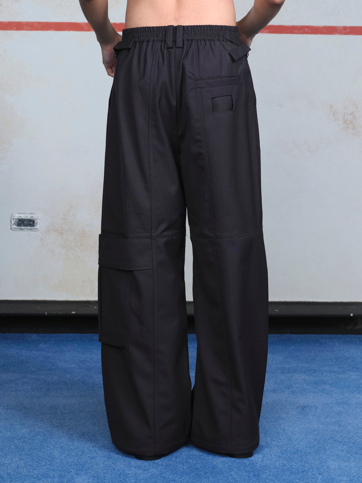 Draped Slide Cargo Pants