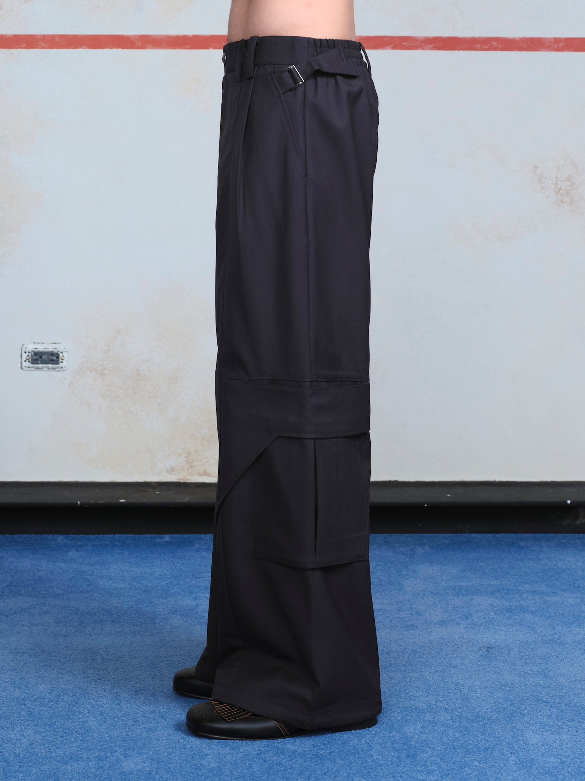 Draped Slide Cargo Pants