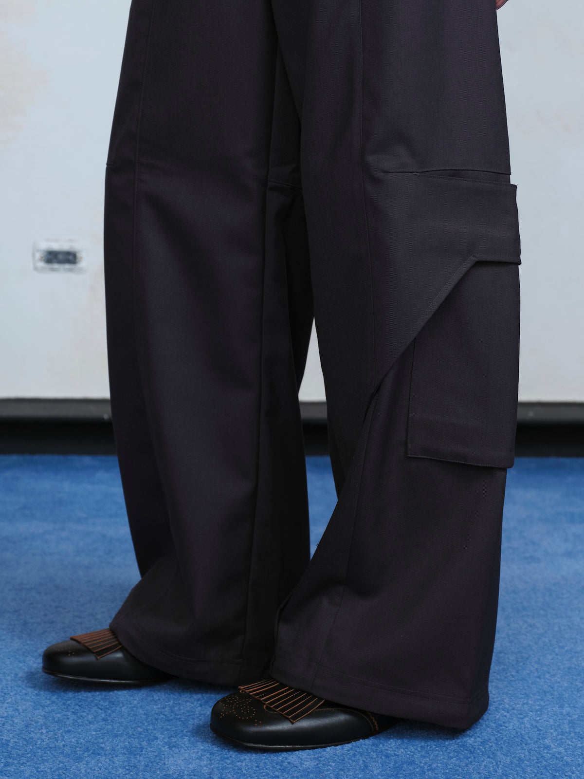 Draped Slide Cargo Pants