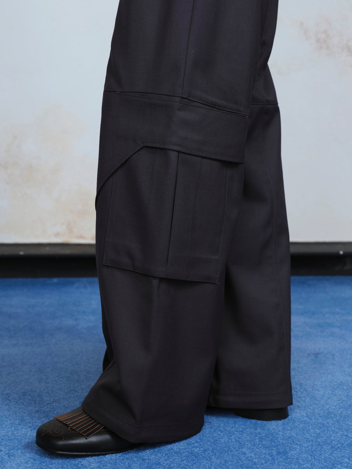 Draped Slide Cargo Pants