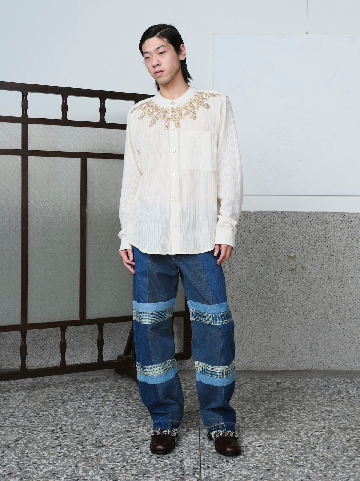 Band Collar Shirt