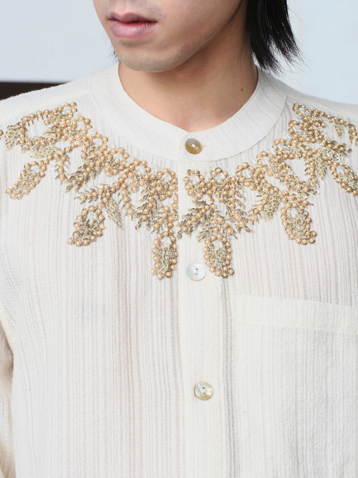 Band Collar Shirt