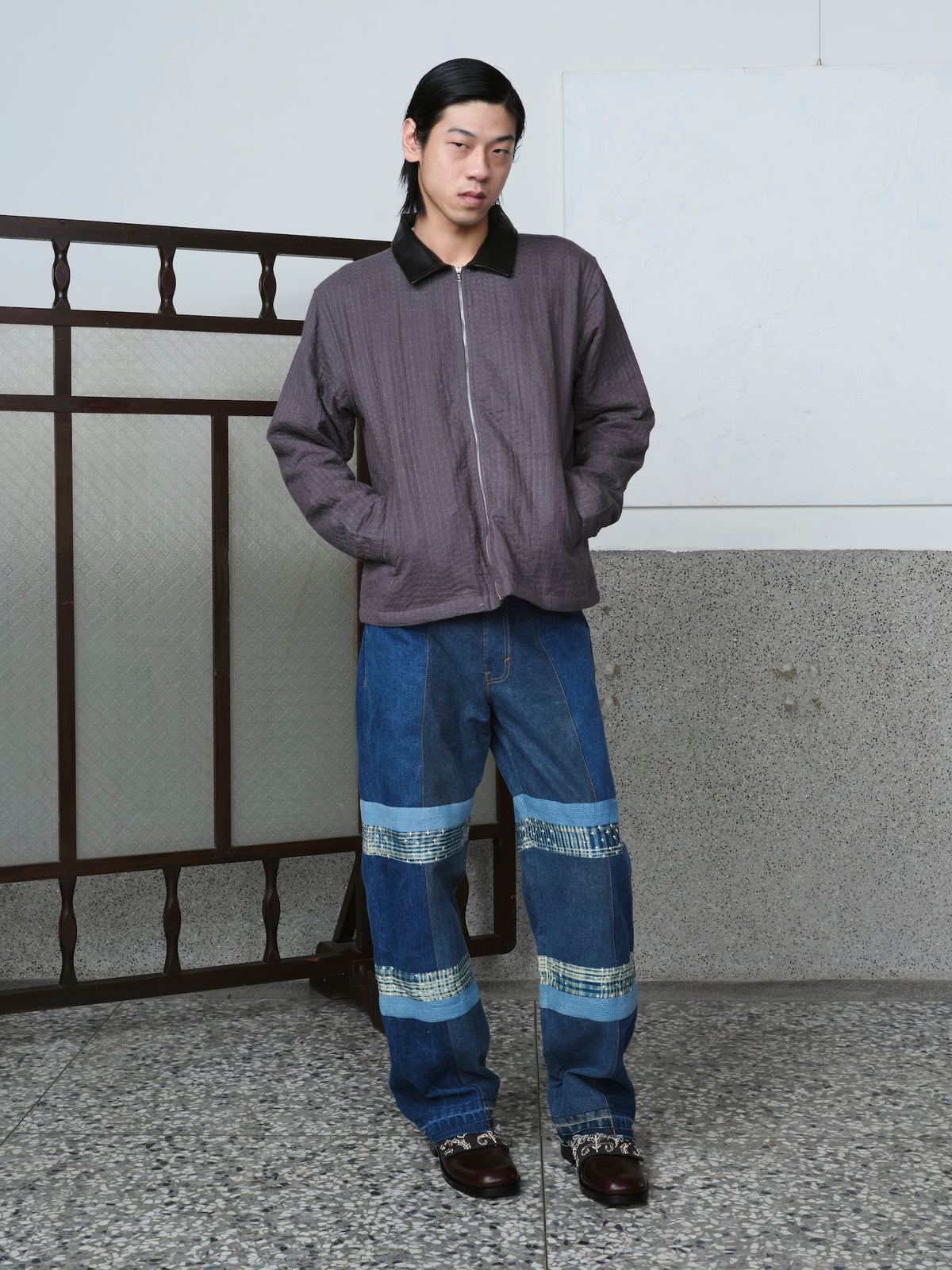 Crash Kantha Denim Trouser