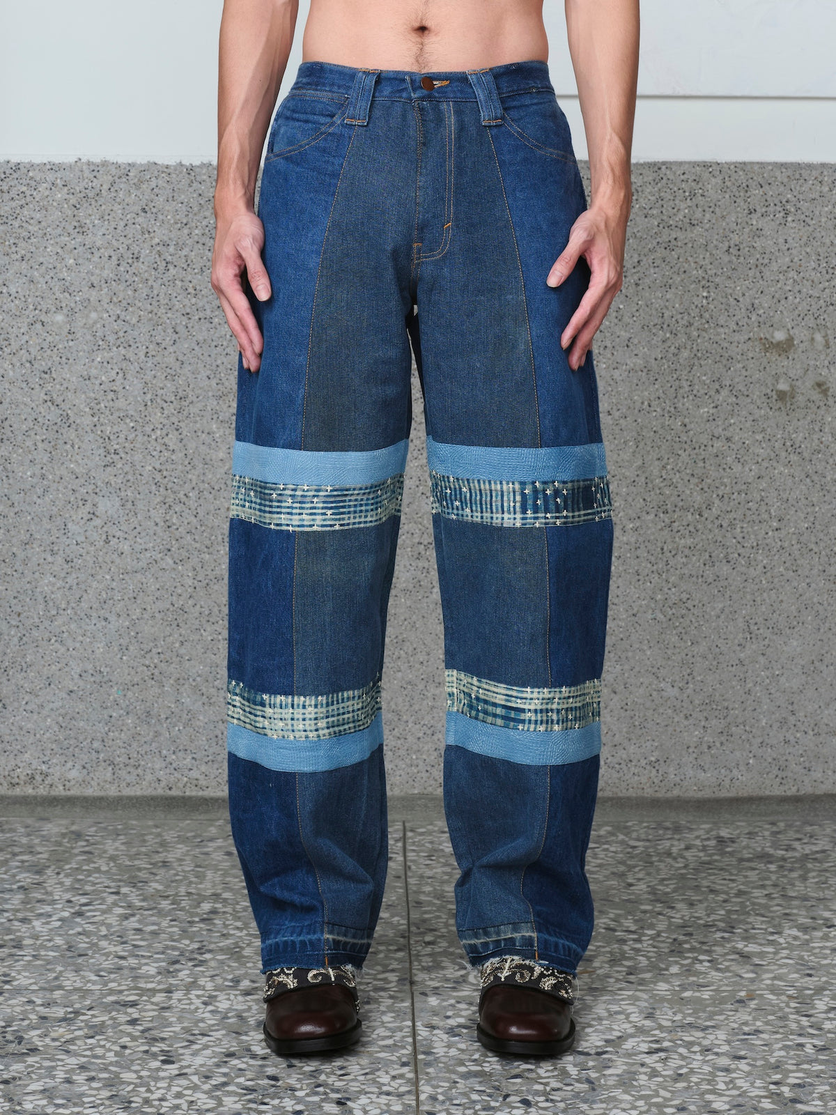 Crash Kantha Denim Trouser