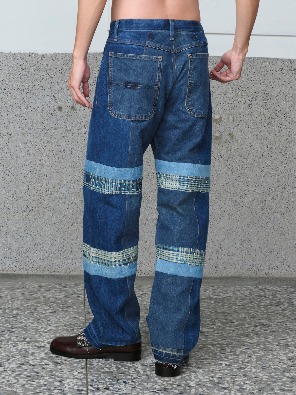 Crash Kantha Denim Trouser