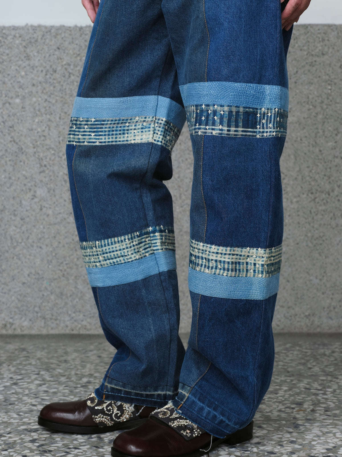 Crash Kantha Denim Trouser