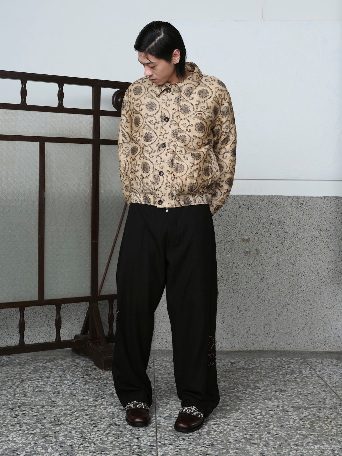 Block Printed Moni Flight Jacket
