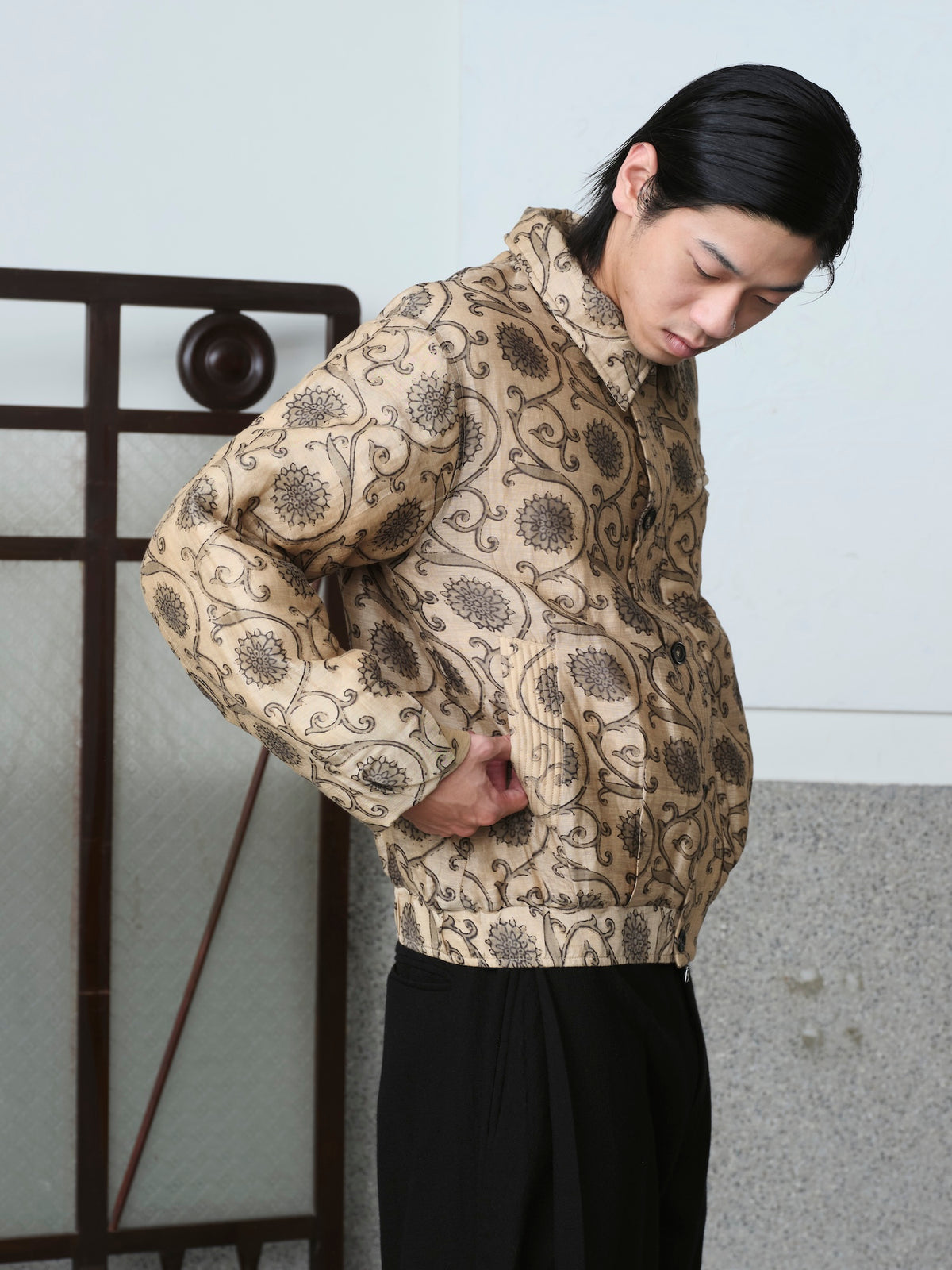 Block Printed Moni Flight Jacket