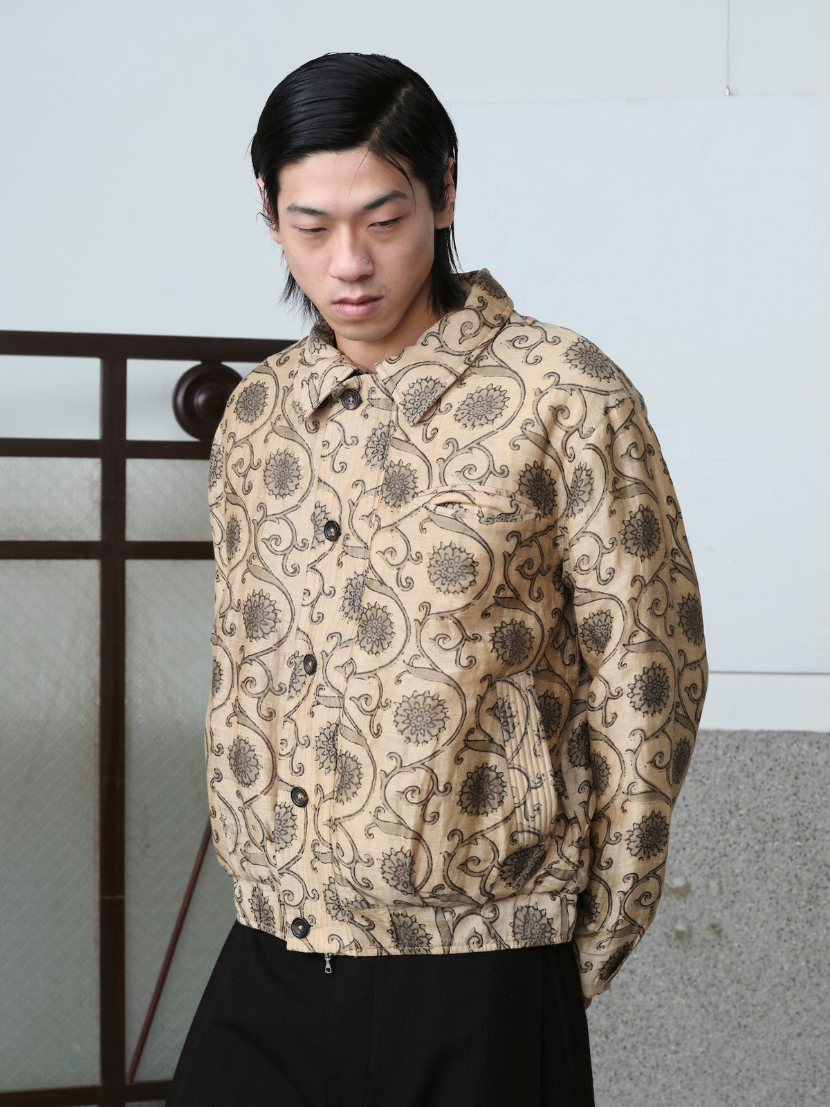 Block Printed Moni Flight Jacket